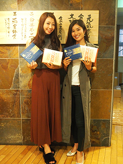 2016ミス・ユニバース・ジャパン新潟・石川代表のお二人が元氣亭ご来店